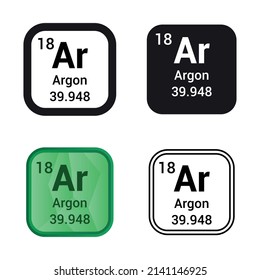 periodic table argon chemical formula definition chemistry