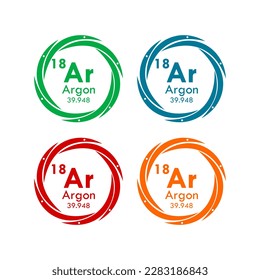 argon icon set. vector template illustration  for web design