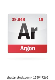 Argon Symbol Illustration Icon On White Background