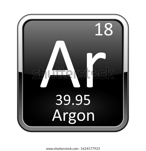 Argon Symbolchemical Element Periodic Table On Stock Vector (Royalty ...