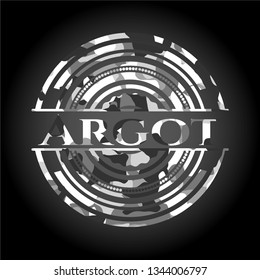 Argot on grey camo pattern