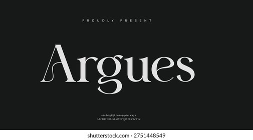 ARGUES wordmark logo in stylish typography design, suitable for branding, luxury identity, editorial use and creative business projects.