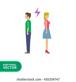 Arguing couple