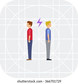 Arguing gay couple