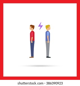 Arguing gay couple