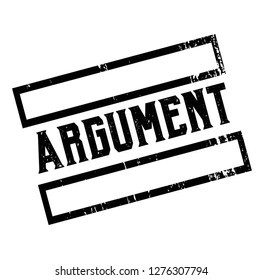 argument advertising sticker, label, stamp on white