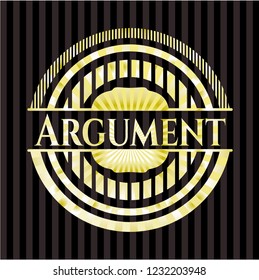 Argument gold emblem