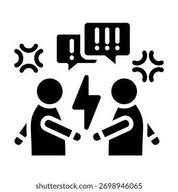 Argument Icon Element For Design And Vector