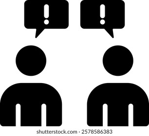 Argument Icon Glyph Vector Illustration