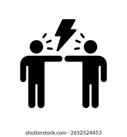 Argument Icon Glyph Vector Illustration
