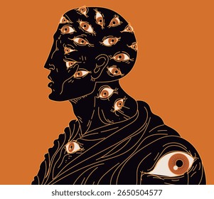 argus panoptes gigante da mitologia grega com vários olhos