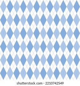 Argyle background in blue for fabric or background.