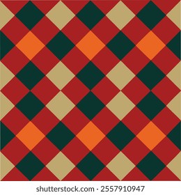 argyle Background pattern design vector art. 