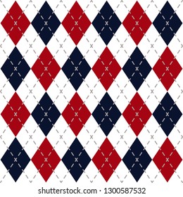 Argyle Check Pattern Image.