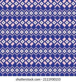 Argyle fair isle seamless pattern design for knitwear, fashion textile, graphics