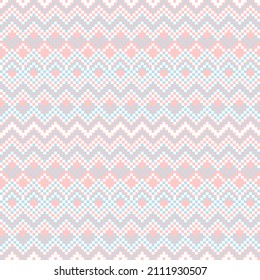 Argyle fair isle seamless pattern design for knitwear, fashion textile, graphics