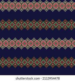 Argyle fair isle seamless pattern design for knitwear, fashion textile, graphics
