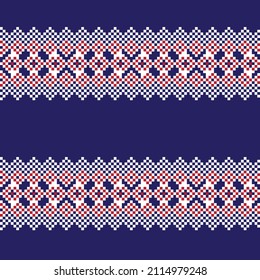 Argyle fair isle seamless pattern design for knitwear, fashion textile, graphics
