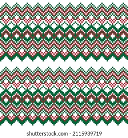 Argyle fair isle seamless pattern design for knitwear, fashion textile, graphics