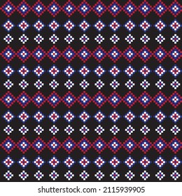 Argyle fair isle seamless pattern design for knitwear, fashion textile, graphics