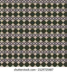 Argyle fair isle seamless pattern design for knitwear, fashion textile, graphics