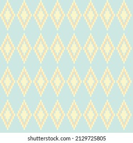 Argyle fair isle seamless pattern design for knitwear, fashion textile, graphics