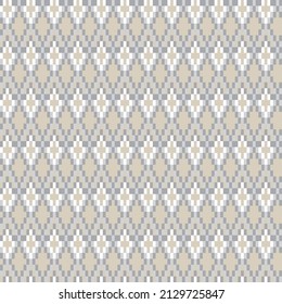 Argyle fair isle seamless pattern design for knitwear, fashion textile, graphics