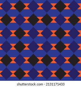 Argyle fair isle nahtloses Musterdesign für Strickwaren, Modetextilien, Grafiken