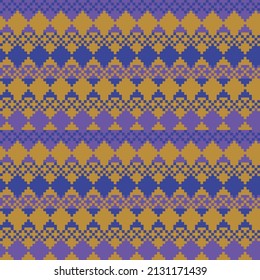 Argyle fair isle seamless pattern design for knitwear, fashion textile, graphics