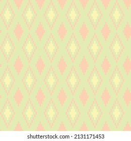 Argyle fair isle seamless pattern design for knitwear, fashion textile, graphics