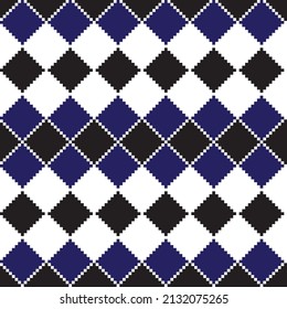 Argyle fair isle seamless pattern design for knitwear, fashion textile, graphics