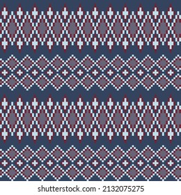 Argyle fair isle seamless pattern design for knitwear, fashion textile, graphics