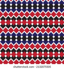 Argyle fair isle seamless pattern design for knitwear, fashion textile, graphics