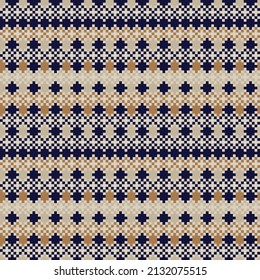 Argyle fair isle seamless pattern design for knitwear, fashion textile, graphics