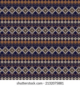 Argyle fair isle seamless pattern design for knitwear, fashion textile, graphics