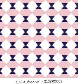 Argyle fair isle seamless pattern design for knitwear, fashion textile, graphics