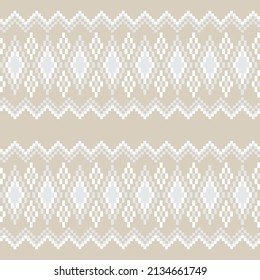 Argyle fair isle seamless pattern design for knitwear, fashion textile, graphics