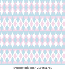 Argyle fair isle seamless pattern design for knitwear, fashion textile, graphics