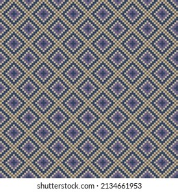 Argyle fair isle seamless pattern design for knitwear, fashion textile, graphics