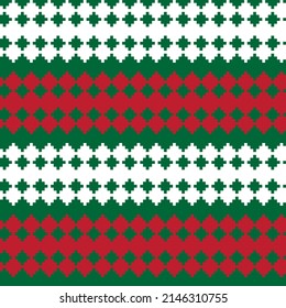 Argyle fair isle seamless pattern design for knitwear, fashion textile, graphics