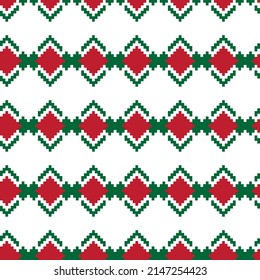 Argyle fair isle seamless pattern design for knitwear, fashion textile, graphics