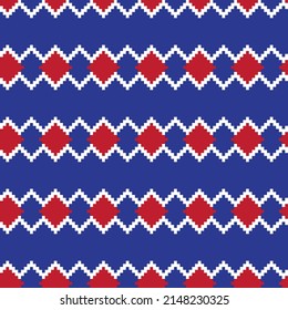 Argyle fair isle seamless pattern design for knitwear, fashion textile, graphics
