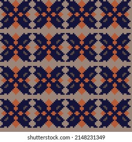 Argyle fair isle seamless pattern design for knitwear, fashion textile, graphics