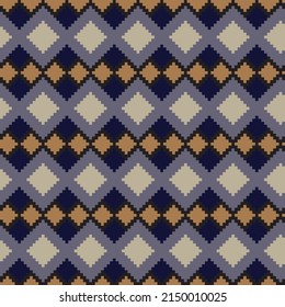 Argyle fair isle seamless pattern design for knitwear, fashion textile, graphics