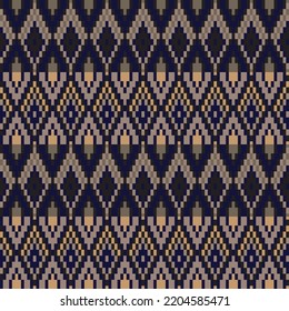 Argyle fair isle seamless pattern design for knitwear, fashion textile, graphics