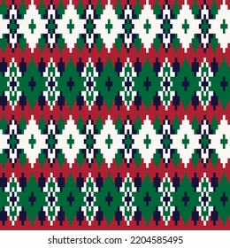 Argyle fair isle seamless pattern design for knitwear, fashion textile, graphics