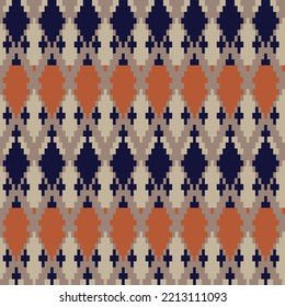 Argyle fair isle seamless pattern design for knitwear, fashion textile, graphics