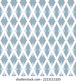 Argyle fair isle seamless pattern design for knitwear, fashion textile, graphics
