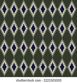 Argyle fair isle seamless pattern design for knitwear, fashion textile, graphics