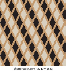 Argyle fair isle seamless pattern design for knitwear, fashion textile, graphics